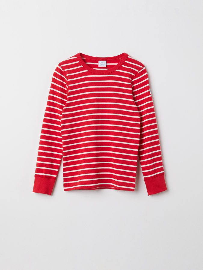 Striped long-sleeved top Striped long-sleeved top