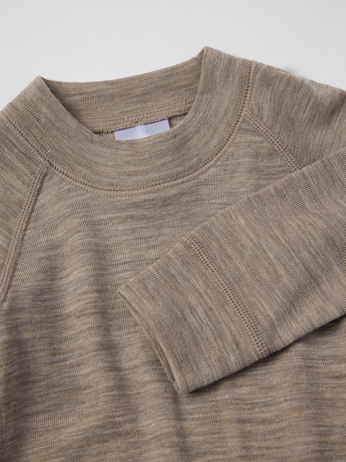 Long-sleeve babygrow merino wool Long-sleeve babygrow merino wool