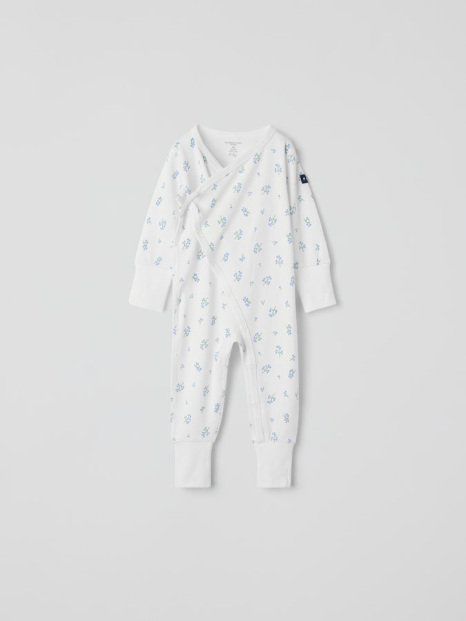 Wrap-around overall floral Wrap-around overall floral