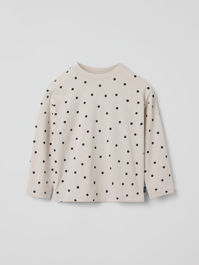 Long-sleeved polka dot t-shirt Long-sleeved polka dot t-shirt