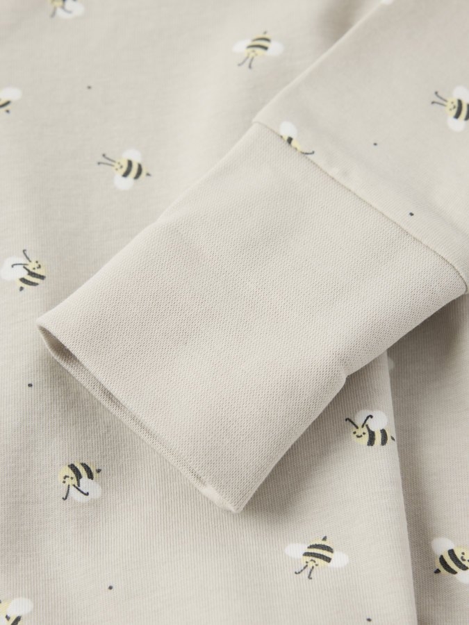 wraparound bodysuit with bee print wraparound bodysuit with bee print