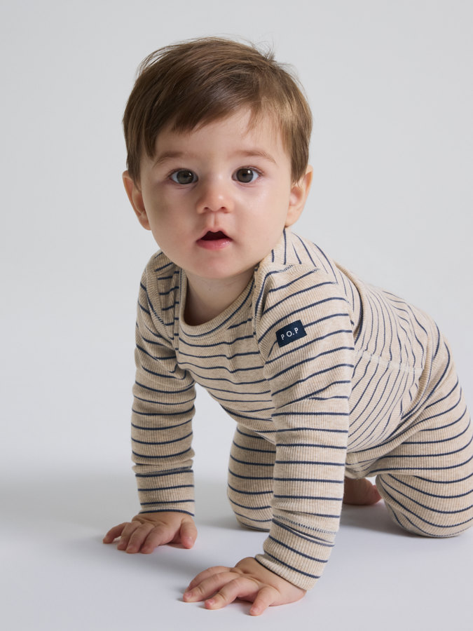 Ribbed bodysuit striped Ribbed bodysuit striped