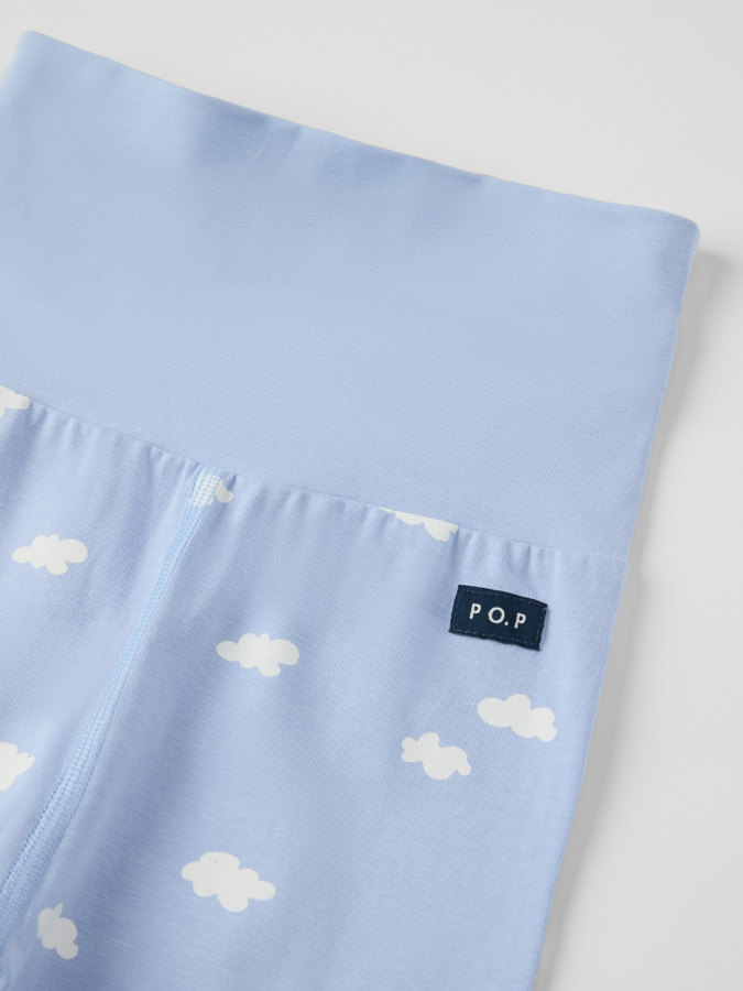 Trousers with foldable cuffs, clouds Trousers with foldable cuffs, clouds