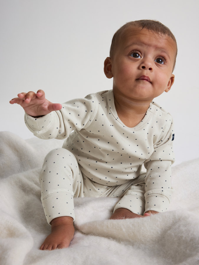 Ribbed trousers dotty Ribbed trousers dotty