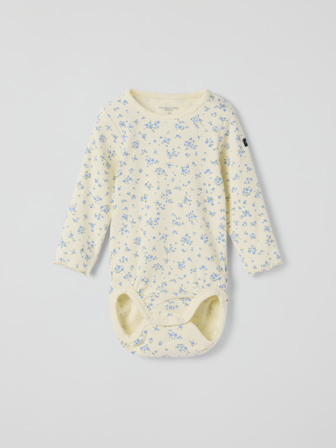 Ribbed bodysuit floral Ribbed bodysuit floral