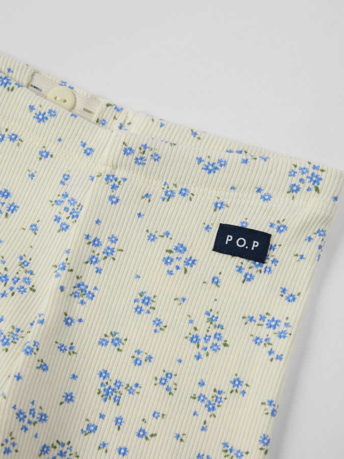 Ribbed leggings floral Ribbed leggings floral