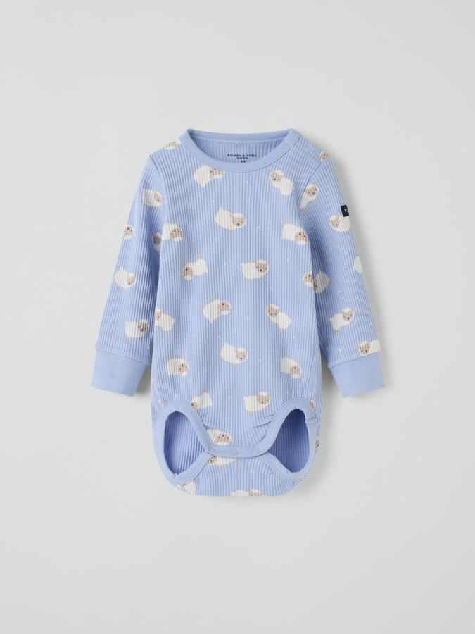 Ribbed bodysuit lamb Ribbed bodysuit lamb