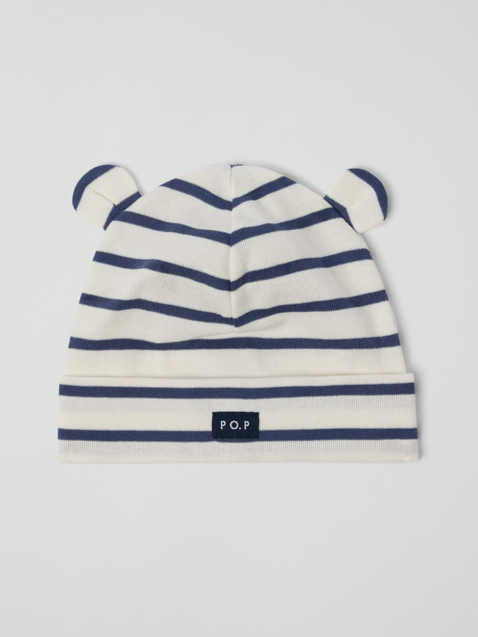 Hat with ears striped Hat with ears striped