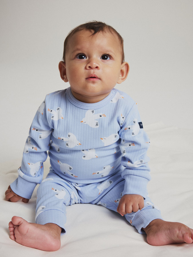 Ribbed bodysuit birds Ribbed bodysuit birds