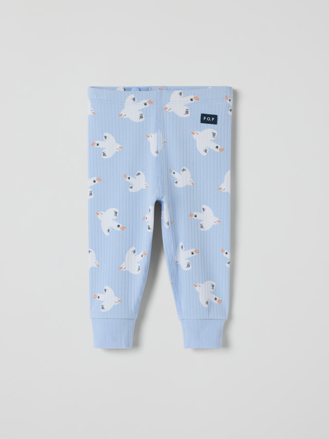 Ribbed trousers birds Ribbed trousers birds