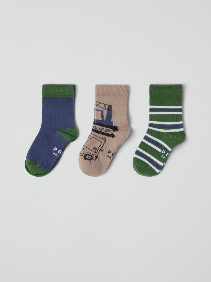 3-pack patterned socks 3-pack patterned socks